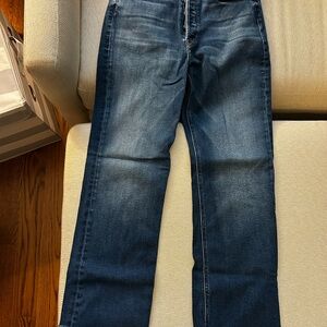 MOTHER Denim The Tripper Ankle Fray in Change Is In the Air